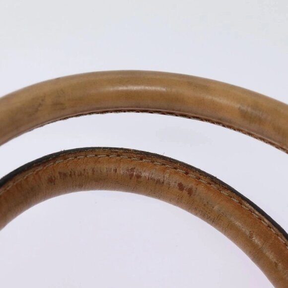 CELINE Macadam Canvas Boston Bag PVC Leather Brown Auth - Picture 8 of 16